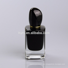 perfume de pintura negro de lujo botellas 50 ml de vidrio